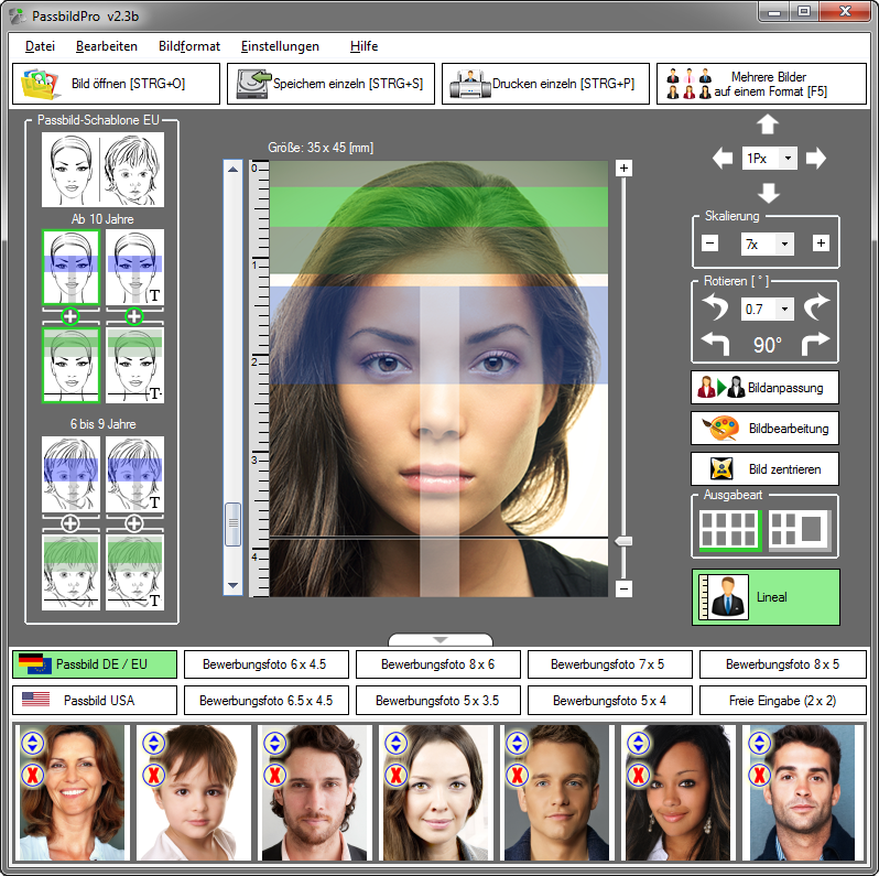 Passbildpro Programm Fur Passfotos Passbilder Bewerbungsfotos Bewerbungsbilder Passfoto Passbild Schnell Erzeugen Und Drucken